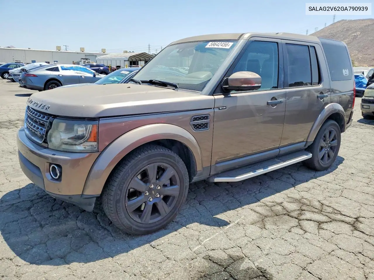 2016 Land Rover Lr4 Hse VIN: SALAG2V62GA790939 Lot: 59642456