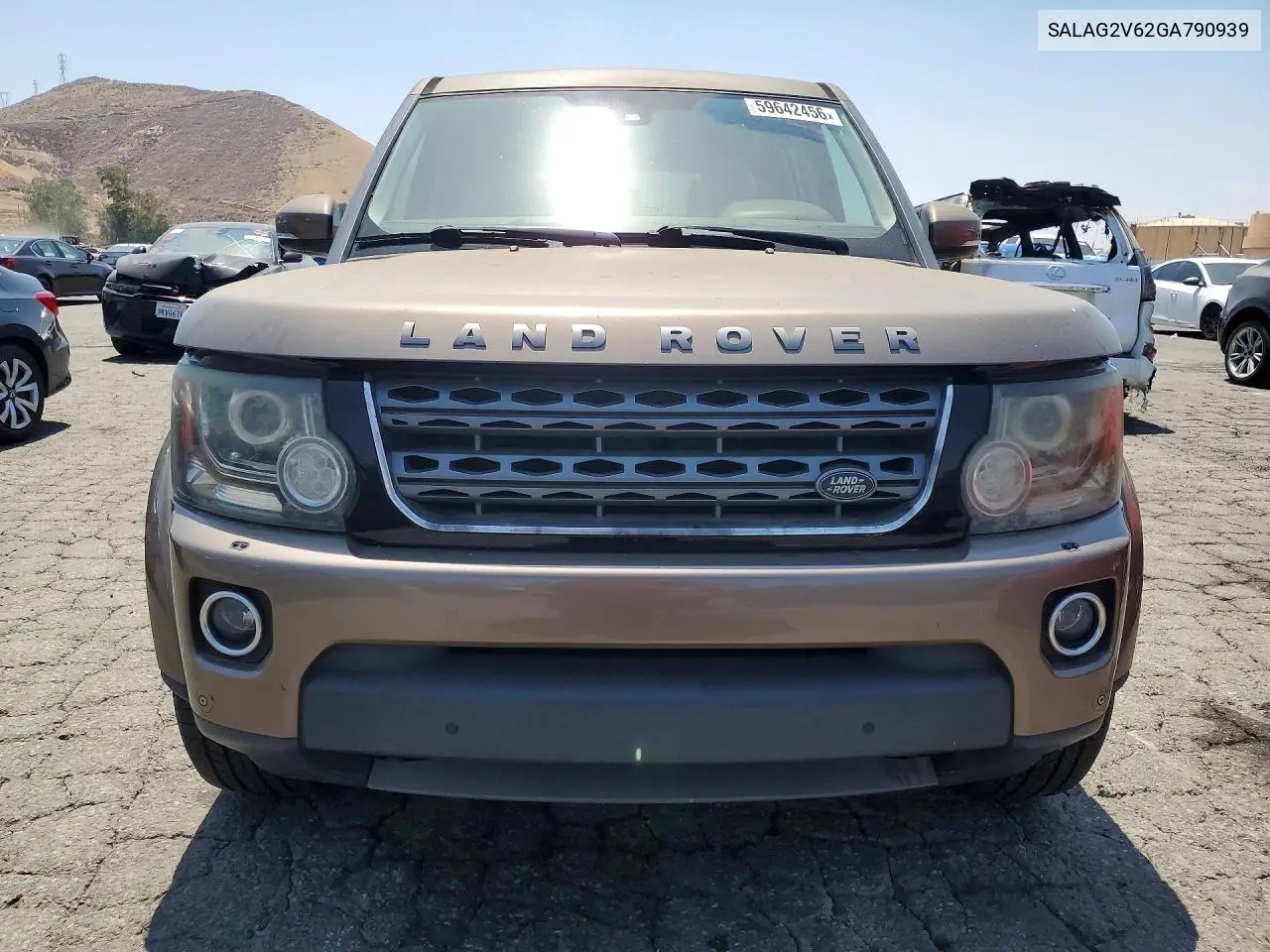 2016 Land Rover Lr4 Hse VIN: SALAG2V62GA790939 Lot: 59642456