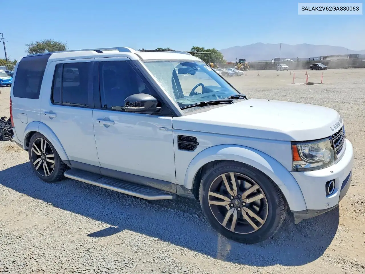 2016 Land Rover Lr4 Hse Luxury VIN: SALAK2V62GA830063 Lot: 60084226