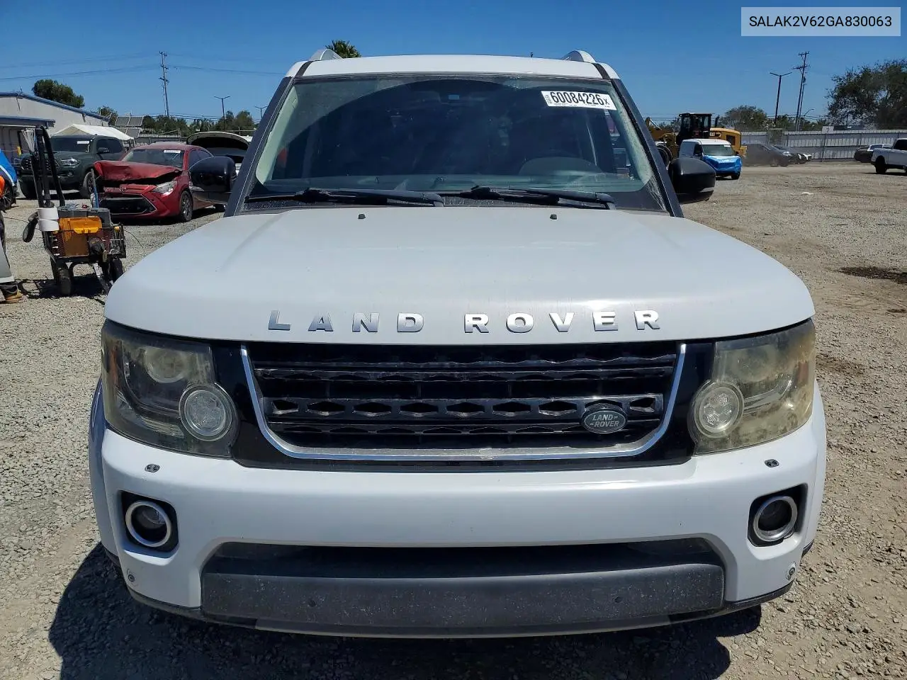 2016 Land Rover Lr4 Hse Luxury VIN: SALAK2V62GA830063 Lot: 60084226