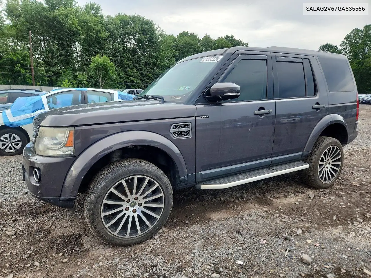 2016 Land Rover Lr4 Hse VIN: SALAG2V67GA835566 Lot: 61333226