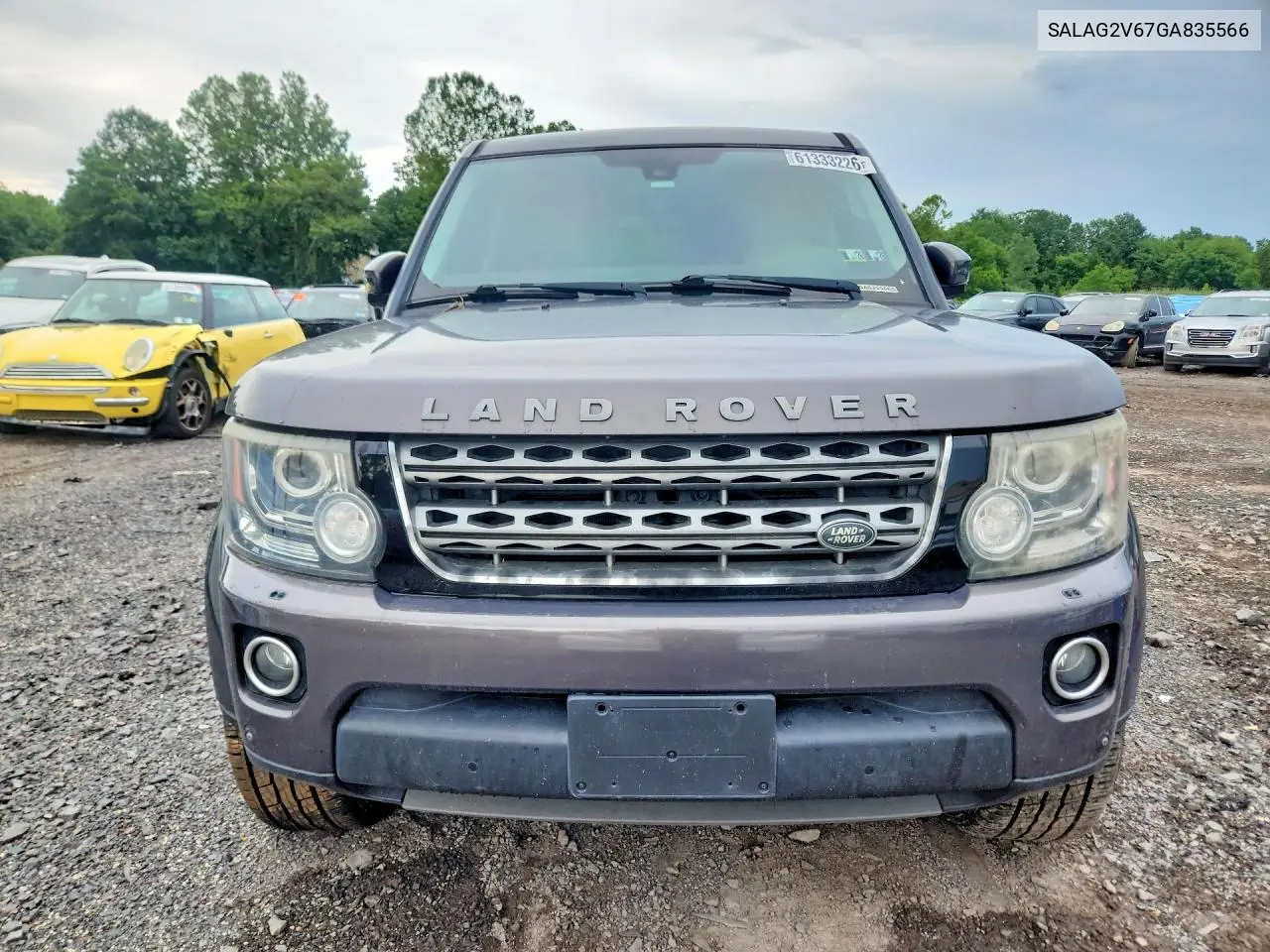 2016 Land Rover Lr4 Hse VIN: SALAG2V67GA835566 Lot: 61333226
