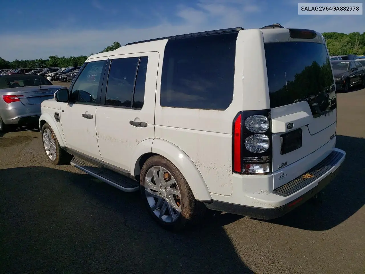 2016 Land Rover Lr4 Hse VIN: SALAG2V64GA832978 Lot: 61545826