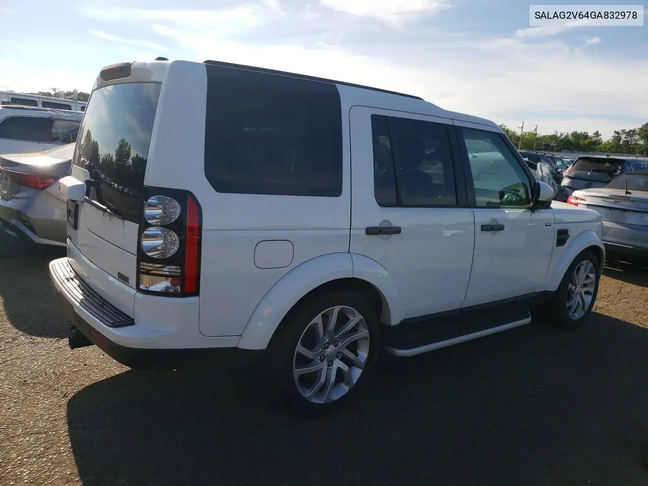 2016 Land Rover Lr4 Hse VIN: SALAG2V64GA832978 Lot: 61545826