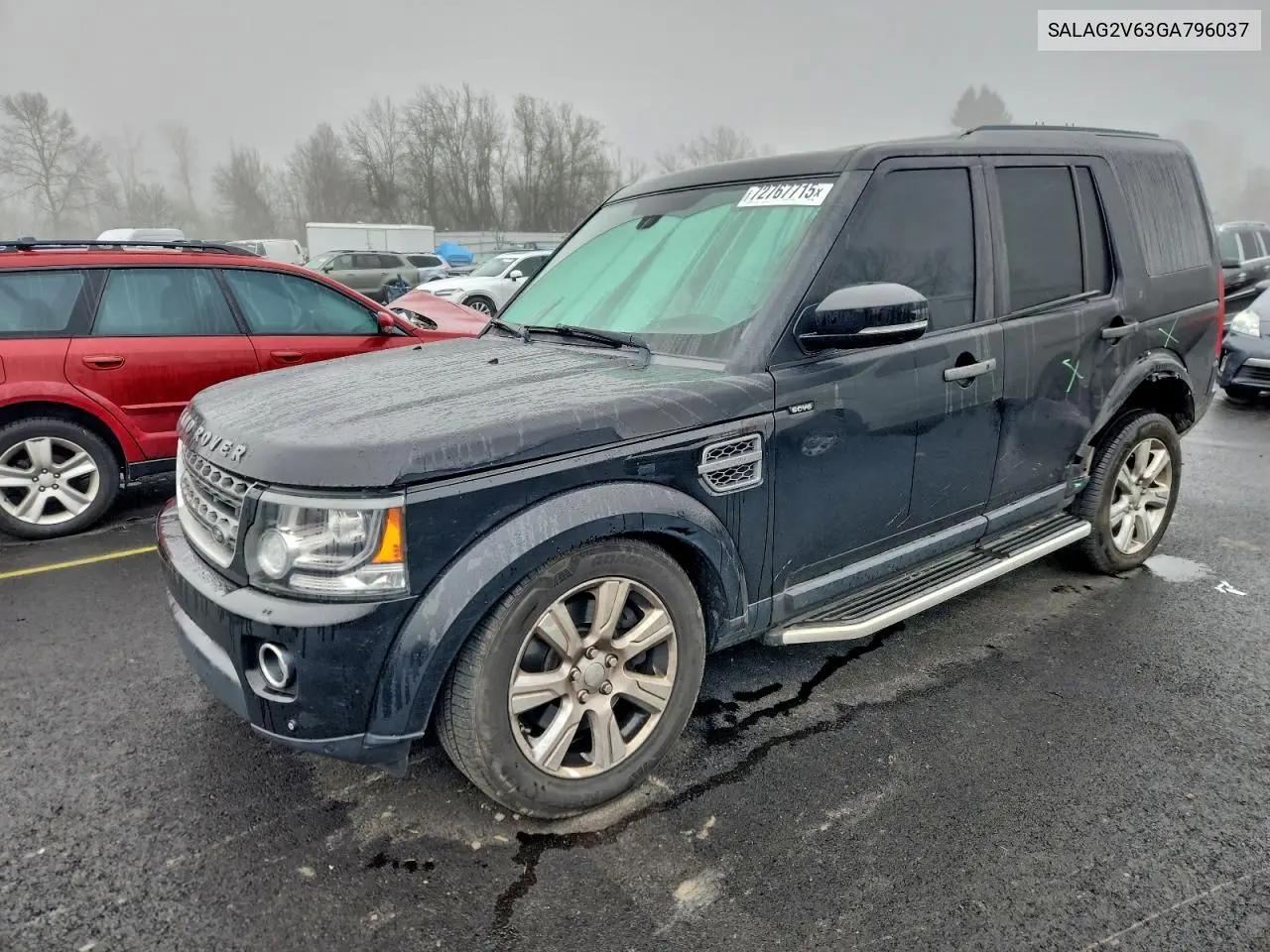2016 Land Rover Lr4 Hse VIN: SALAG2V63GA796037 Lot: 72767715