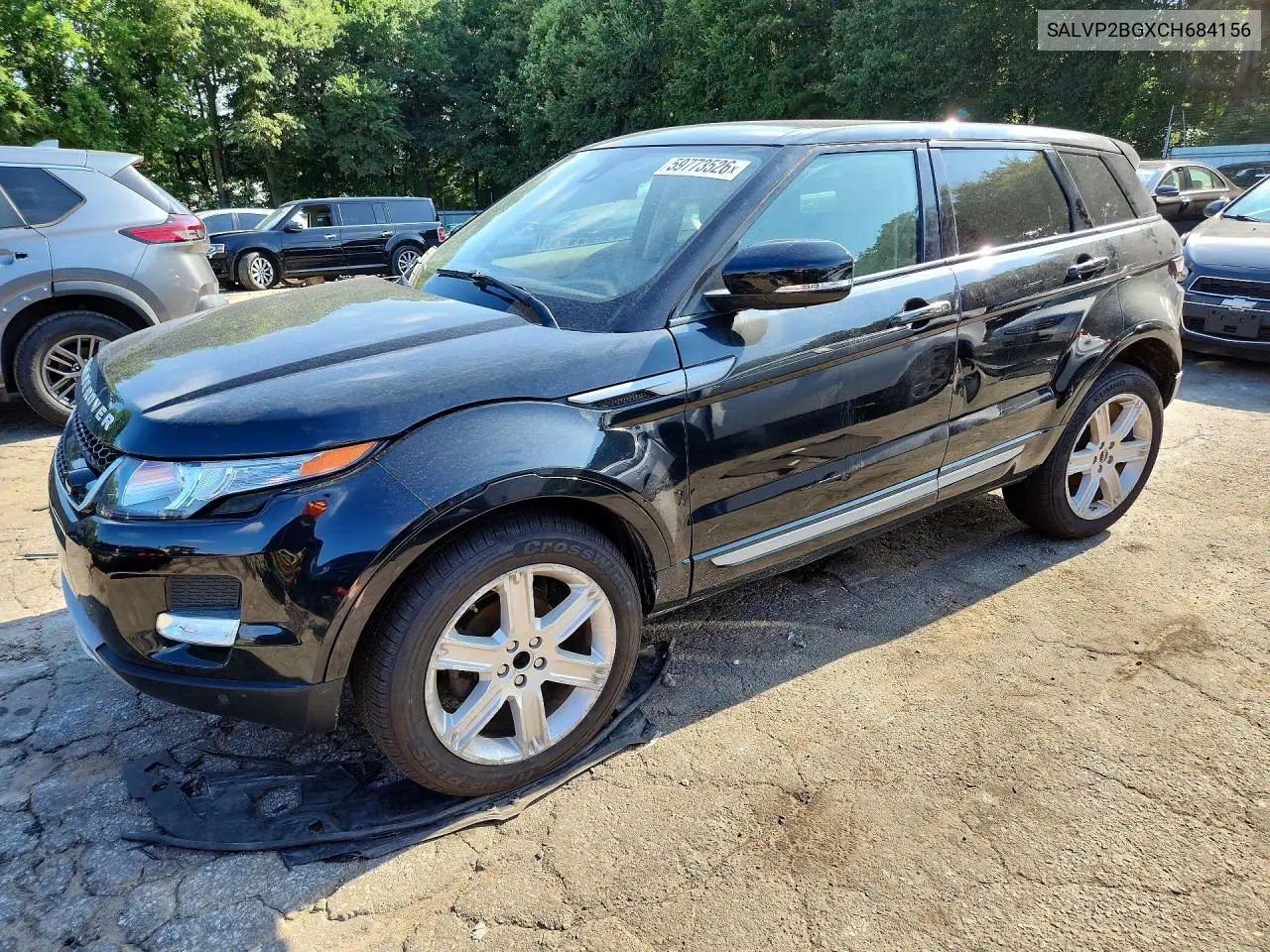 2012 Land Rover Range Rover Evoque Pure Plus VIN: SALVP2BGXCH684156 Lot: 59773526