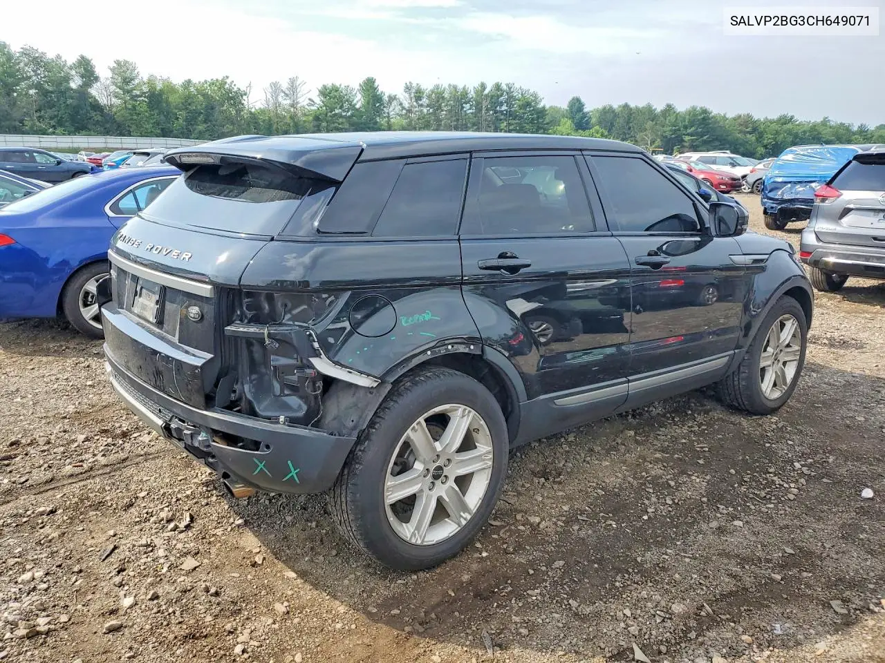 2012 Land Rover Range Rover Evoque Pure Plus VIN: SALVP2BG3CH649071 Lot: 60410846