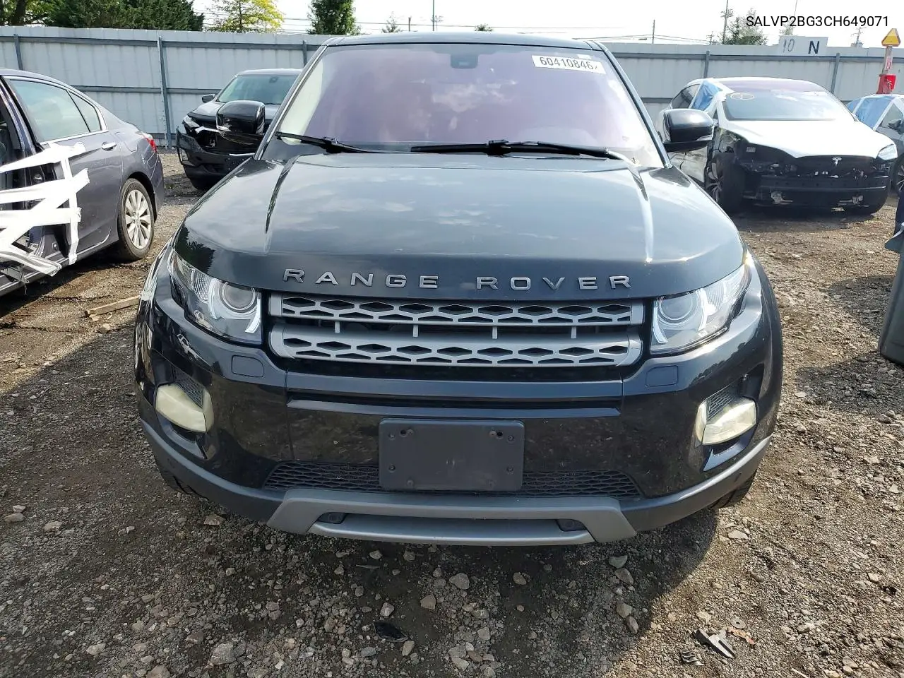 2012 Land Rover Range Rover Evoque Pure Plus VIN: SALVP2BG3CH649071 Lot: 60410846