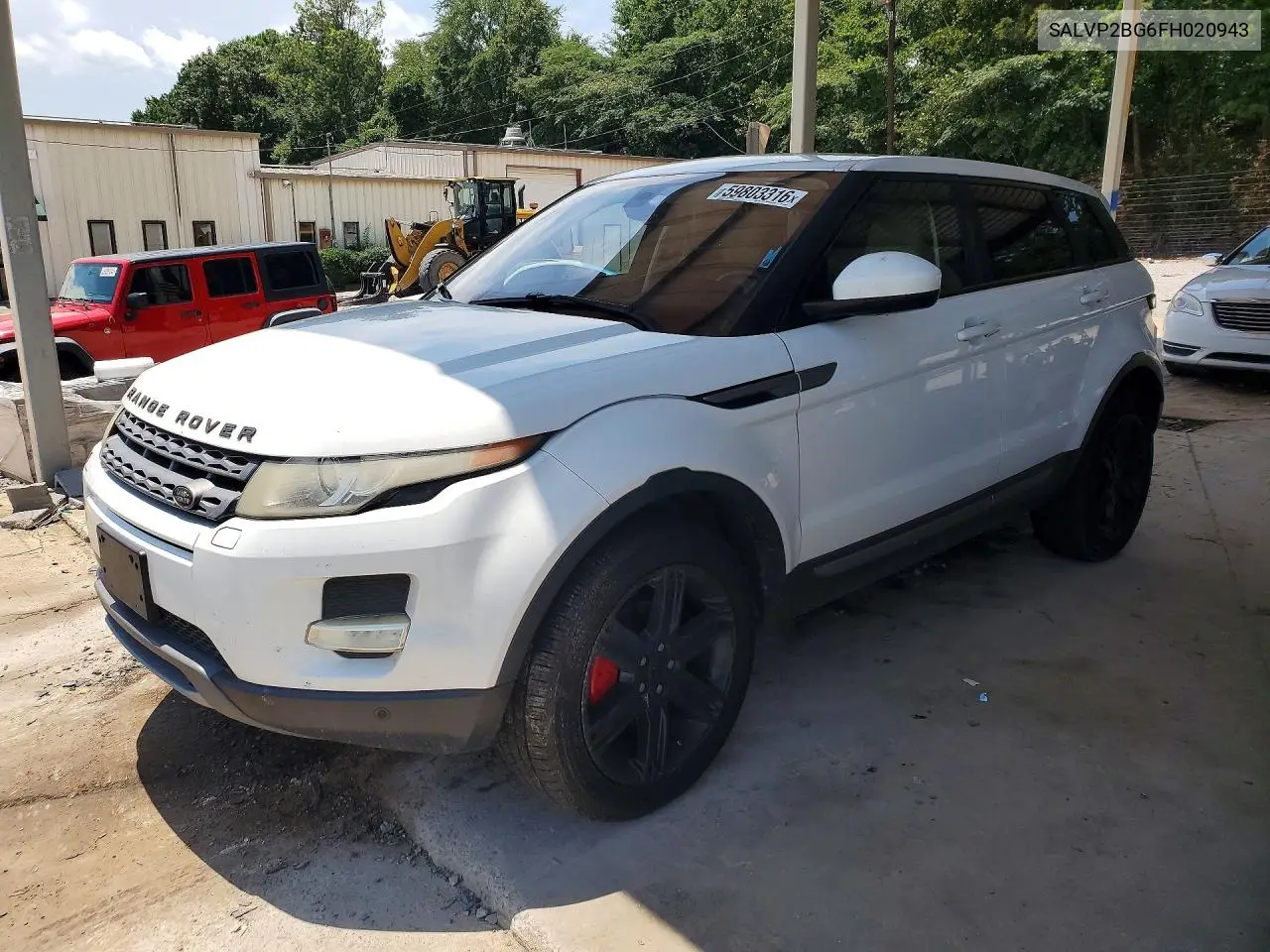 2015 Land Rover Range Rover Evoque Pure Plus VIN: SALVP2BG6FH020943 Lot: 59803316