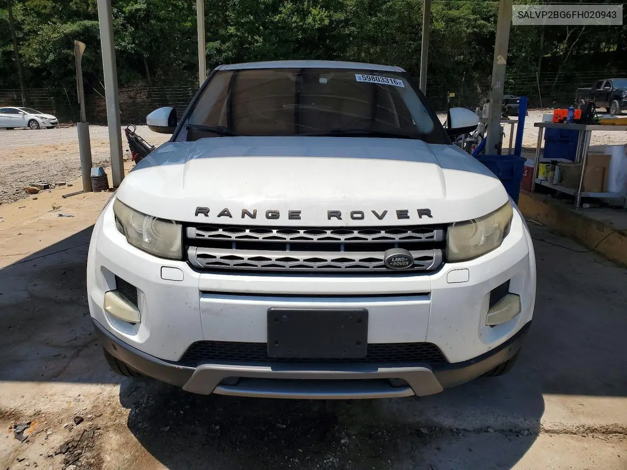 2015 Land Rover Range Rover Evoque Pure Plus VIN: SALVP2BG6FH020943 Lot: 59803316