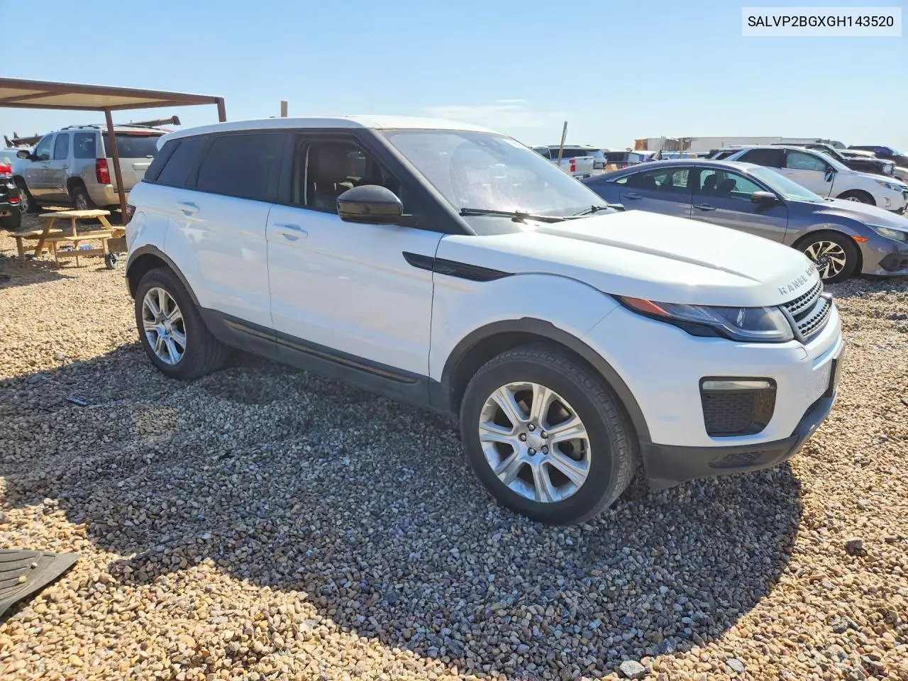 2016 Land Rover Range Rover Evoque Se VIN: SALVP2BGXGH143520 Lot: 59985436