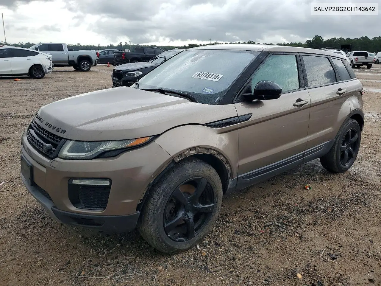 2016 Land Rover Range Rover Evoque Se VIN: SALVP2BG2GH143642 Lot: 60748316