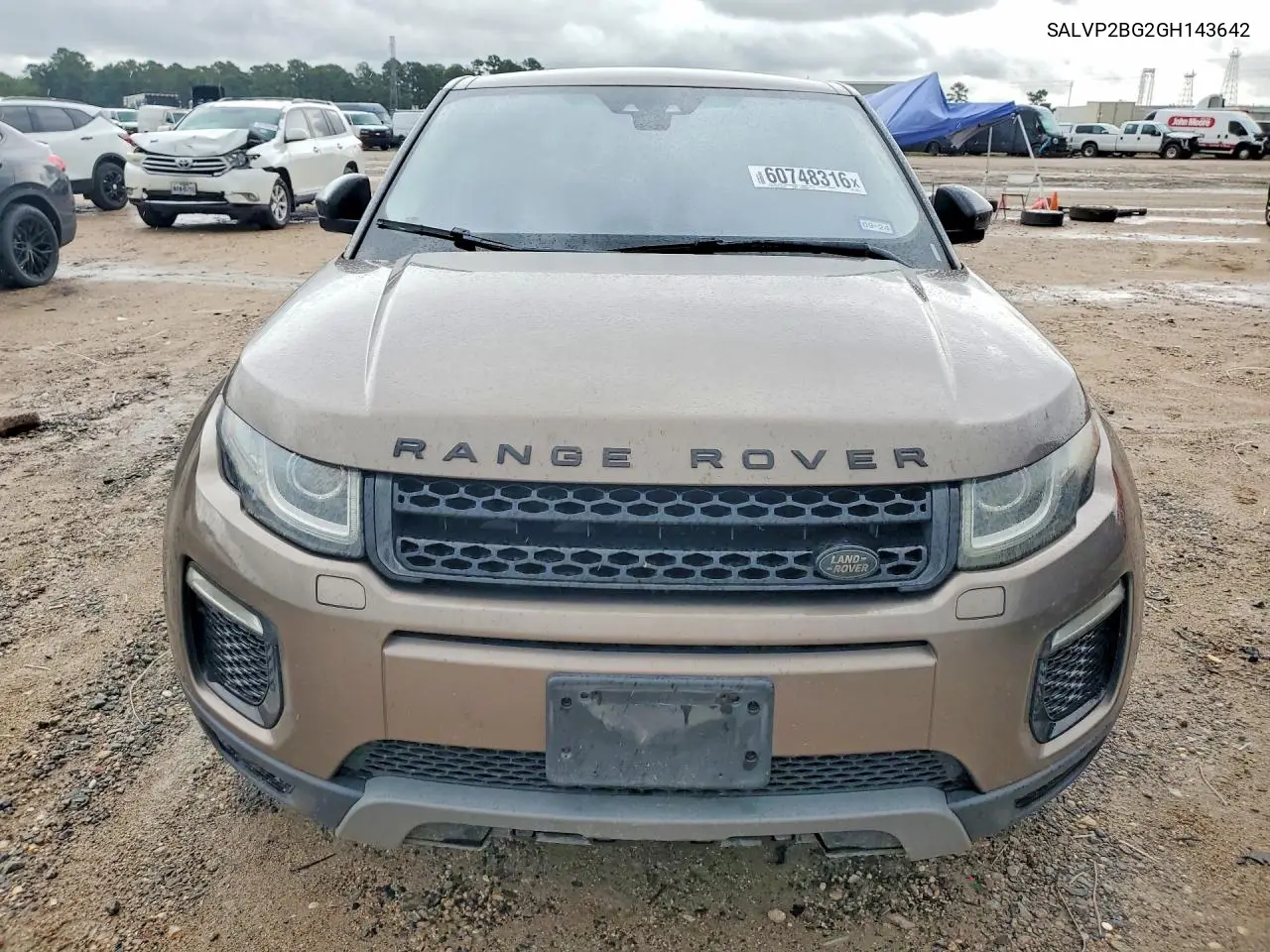 2016 Land Rover Range Rover Evoque Se VIN: SALVP2BG2GH143642 Lot: 60748316