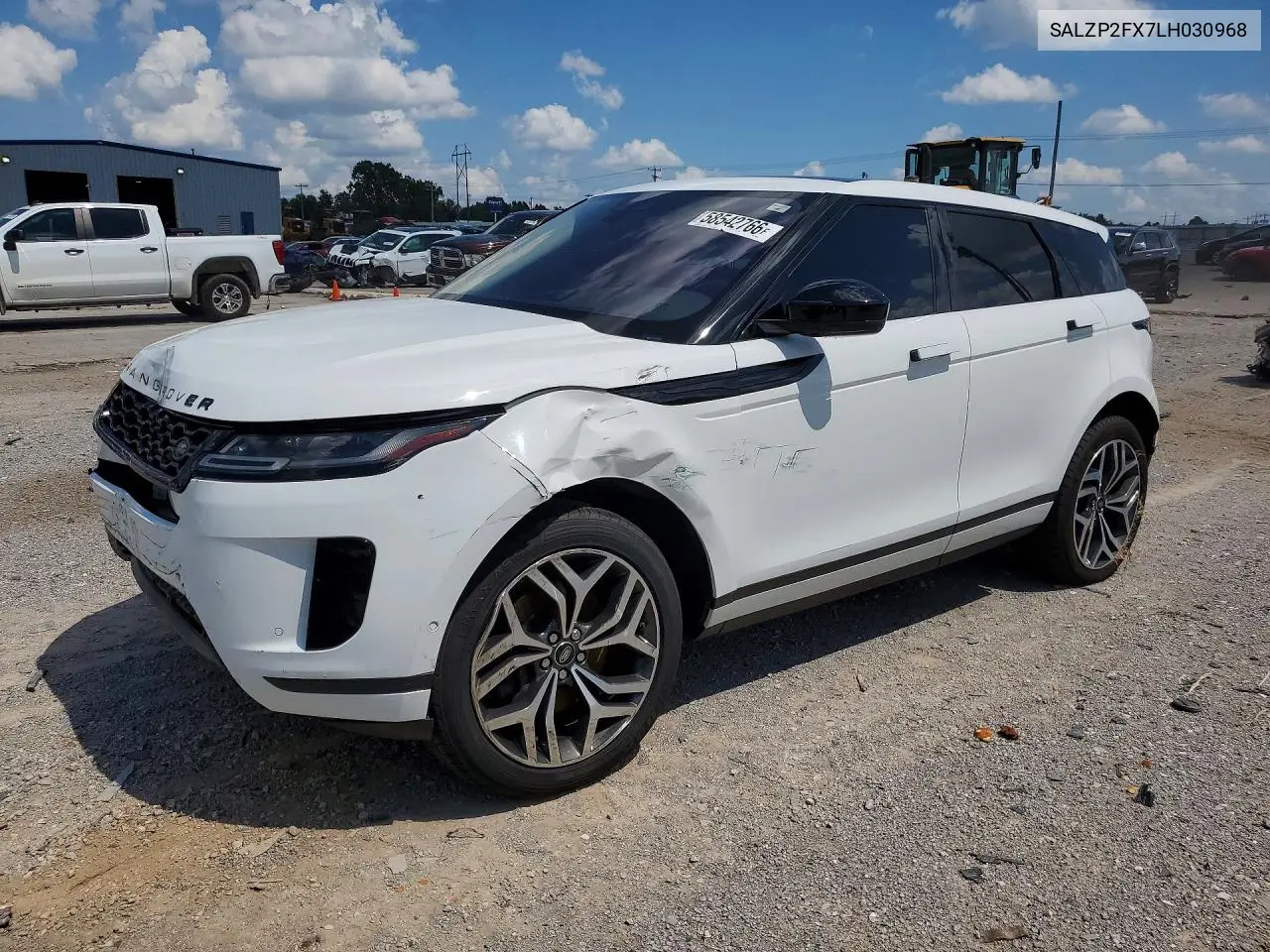 2020 Land Rover Range Rover Evoque Se VIN: SALZP2FX7LH030968 Lot: 58542766