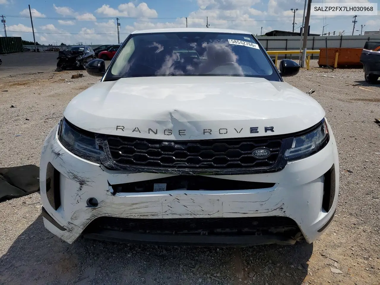2020 Land Rover Range Rover Evoque Se VIN: SALZP2FX7LH030968 Lot: 58542766