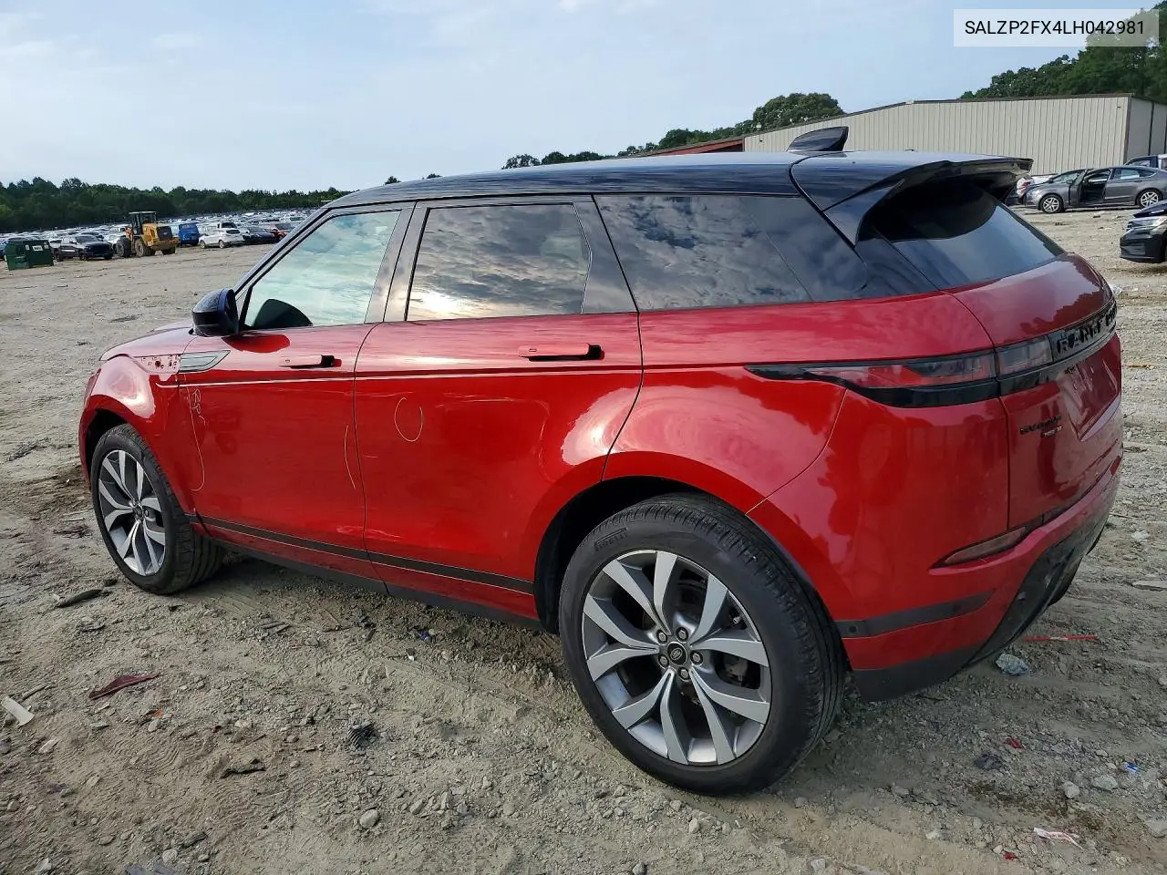 2020 Land Rover Range Rover Evoque Se VIN: SALZP2FX4LH042981 Lot: 60044006