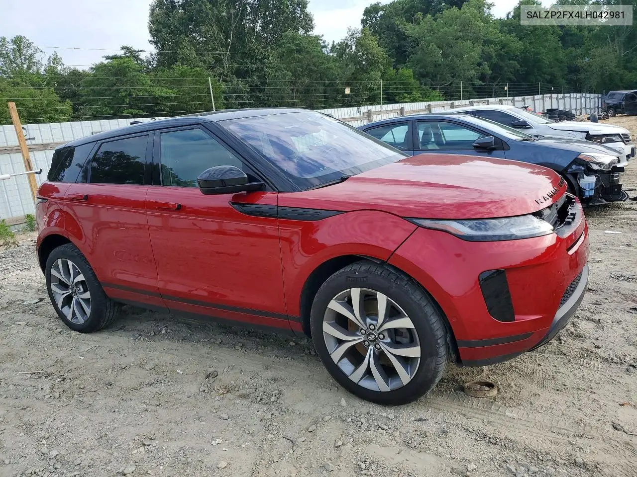 2020 Land Rover Range Rover Evoque Se VIN: SALZP2FX4LH042981 Lot: 60044006