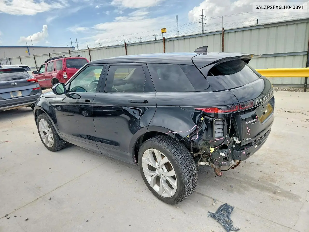 2020 Land Rover Range Rover Evoque Se VIN: SALZP2FX6LH040391 Lot: 61228516