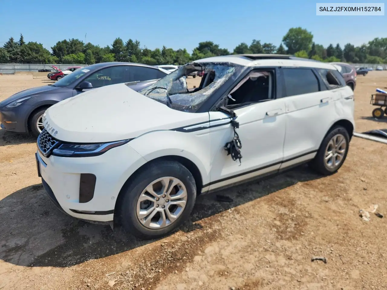 2021 Land Rover Range Rover Evoque S VIN: SALZJ2FX0MH152784 Lot: 61138656