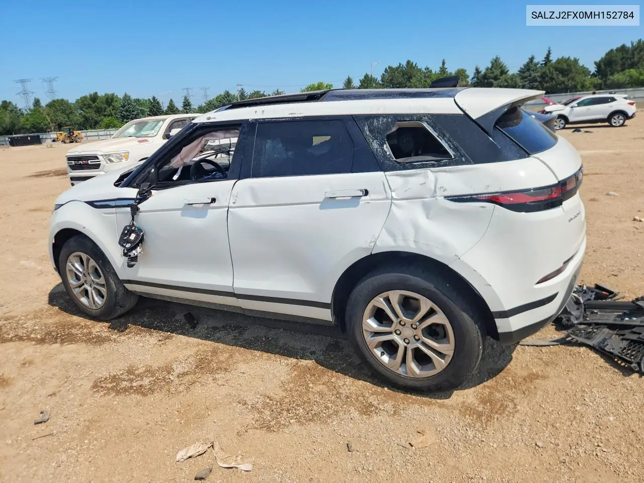 2021 Land Rover Range Rover Evoque S VIN: SALZJ2FX0MH152784 Lot: 61138656