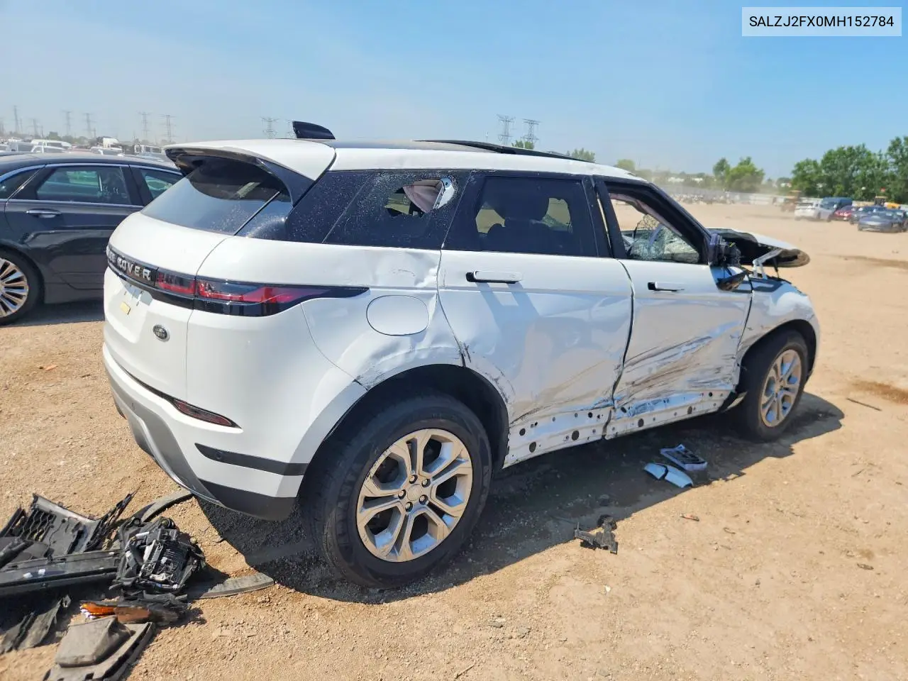 2021 Land Rover Range Rover Evoque S VIN: SALZJ2FX0MH152784 Lot: 61138656