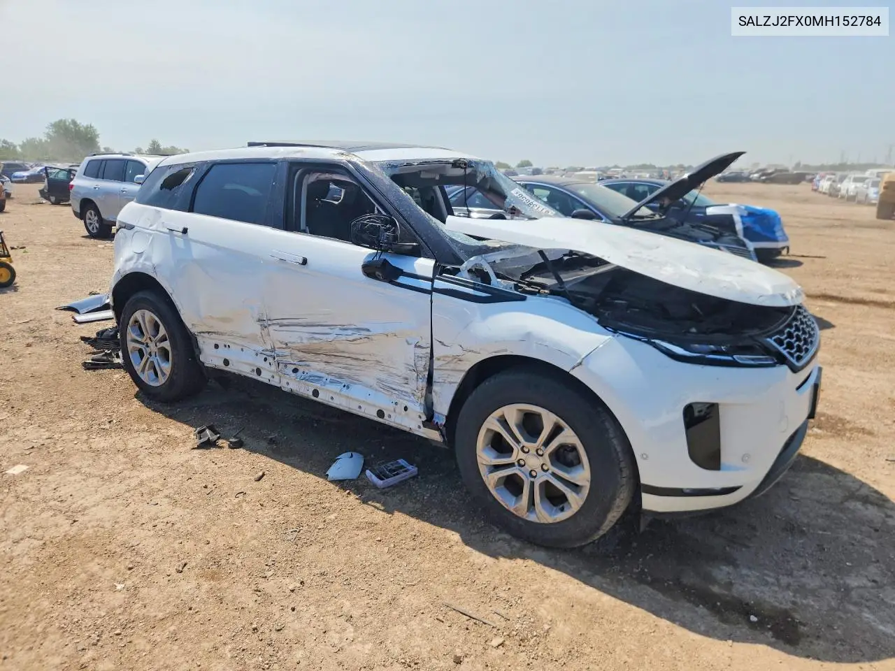 2021 Land Rover Range Rover Evoque S VIN: SALZJ2FX0MH152784 Lot: 61138656