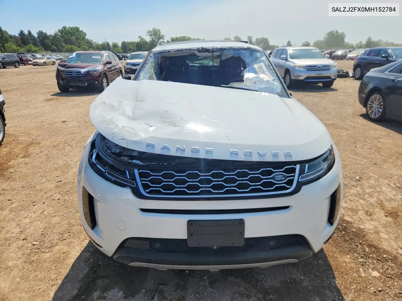 2021 Land Rover Range Rover Evoque S VIN: SALZJ2FX0MH152784 Lot: 61138656