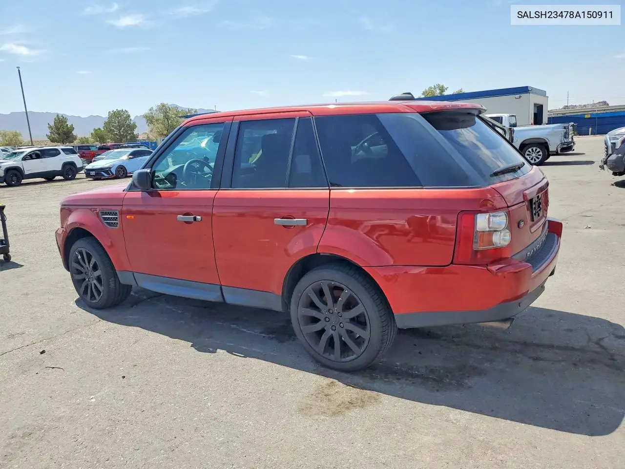 2008 Land Rover Range Rover Sport Supercharged VIN: SALSH23478A150911 Lot: 60876386