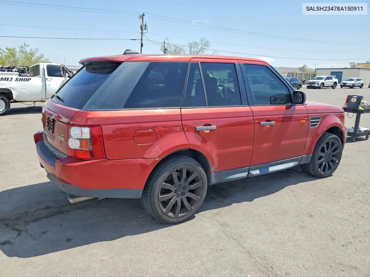 2008 Land Rover Range Rover Sport Supercharged VIN: SALSH23478A150911 Lot: 60876386