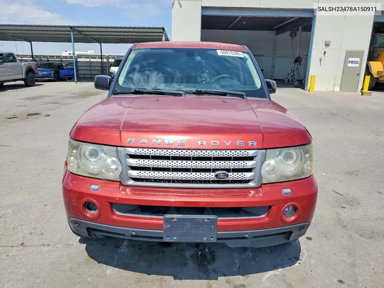 2008 Land Rover Range Rover Sport Supercharged VIN: SALSH23478A150911 Lot: 60876386