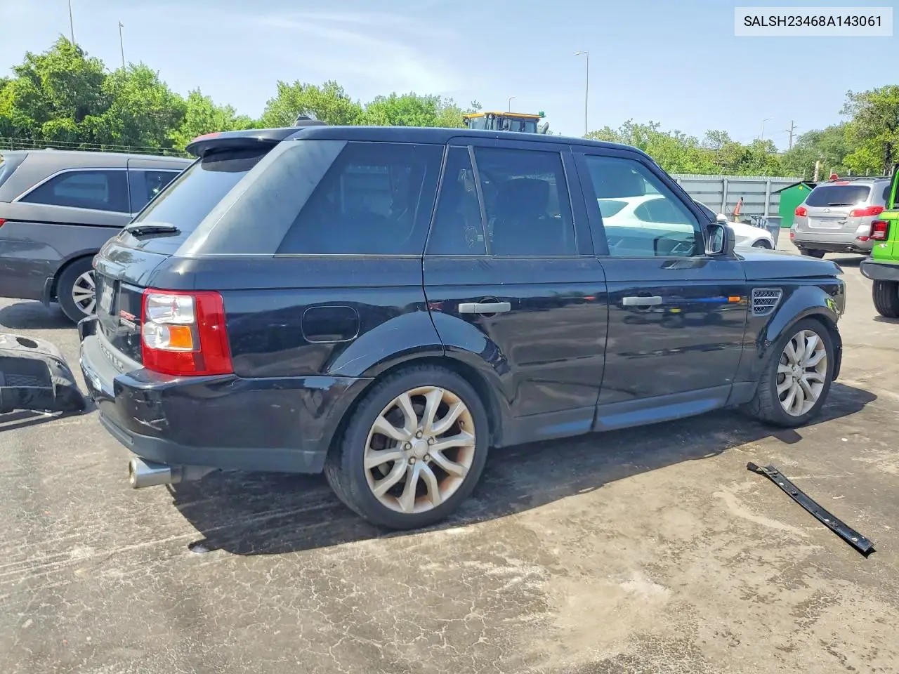 2008 Land Rover Range Rover Sport Supercharged VIN: SALSH23468A143061 Lot: 60996426