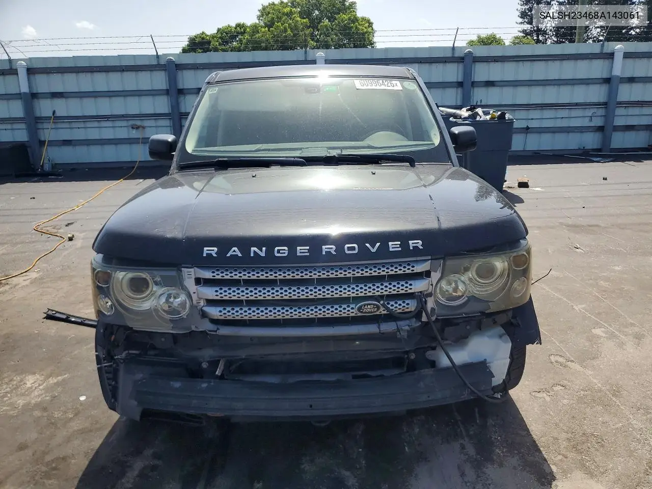 2008 Land Rover Range Rover Sport Supercharged VIN: SALSH23468A143061 Lot: 60996426