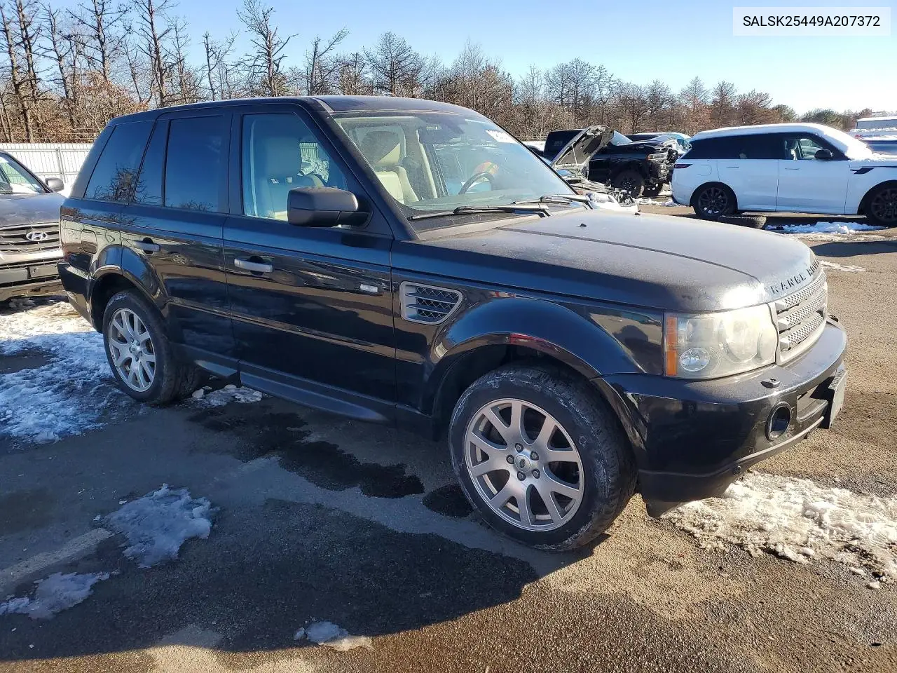 2009 Land Rover Range Rover Sport Hse VIN: SALSK25449A207372 Lot: 74821275