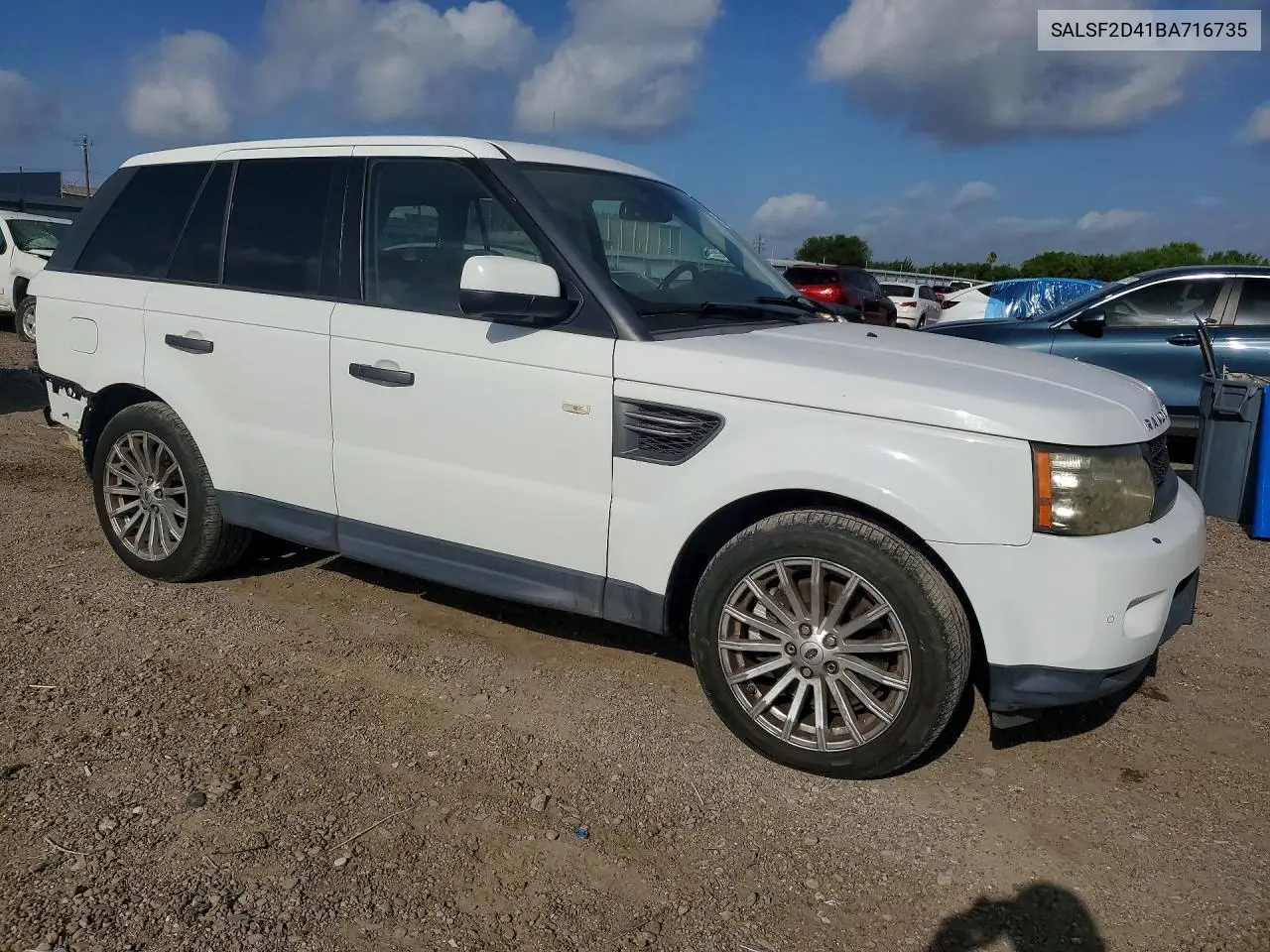 2011 Land Rover Range Rover Sport Hse VIN: SALSF2D41BA716735 Lot: 59173566