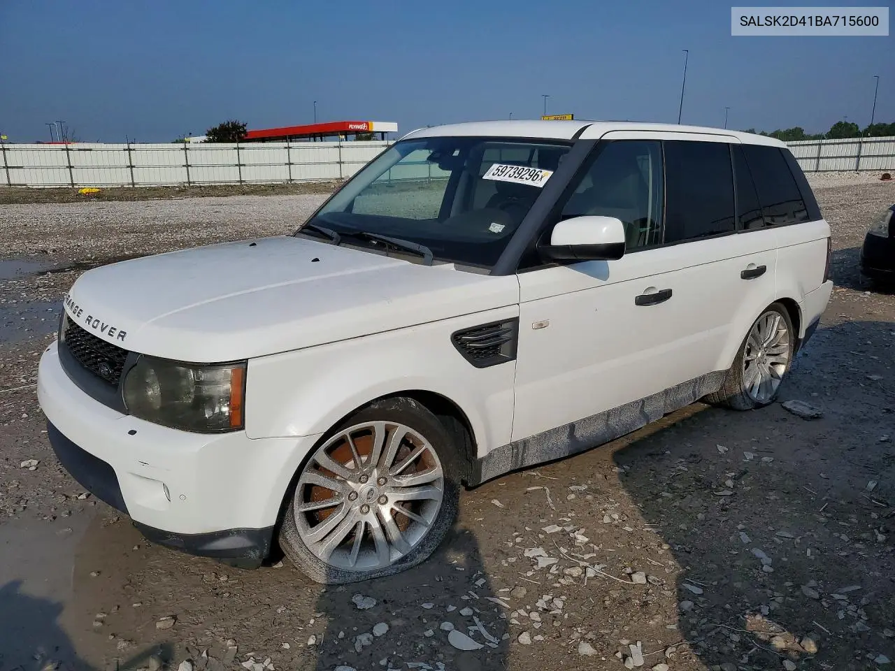 2011 Land Rover Range Rover Sport Lux VIN: SALSK2D41BA715600 Lot: 59739296