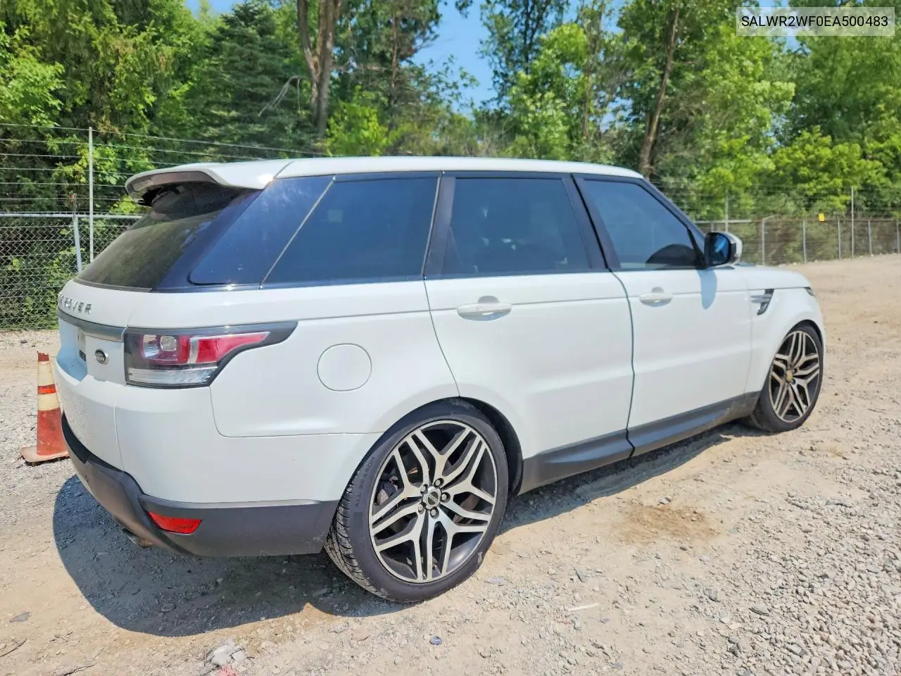 2014 Land Rover Range Rover Sport Hse VIN: SALWR2WF0EA500483 Lot: 61526426