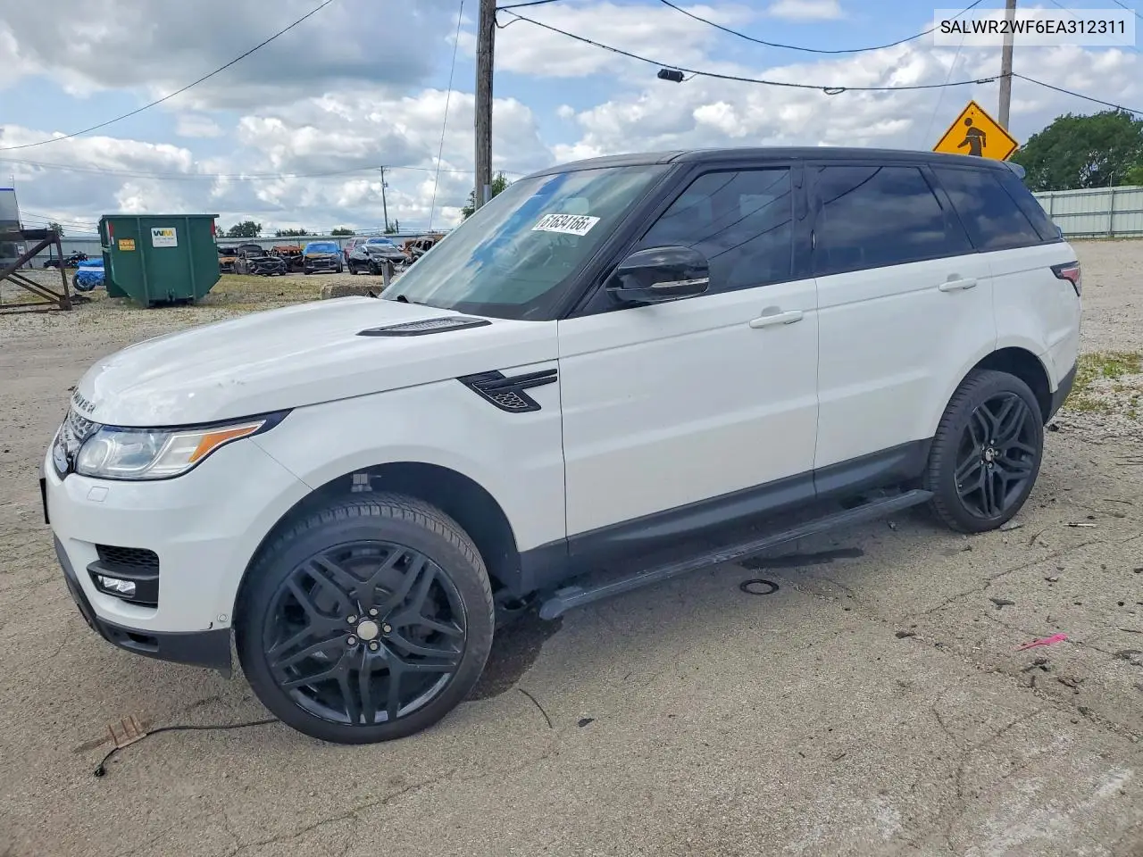 2014 Land Rover Range Rover Sport Hse VIN: SALWR2WF6EA312311 Lot: 61634166