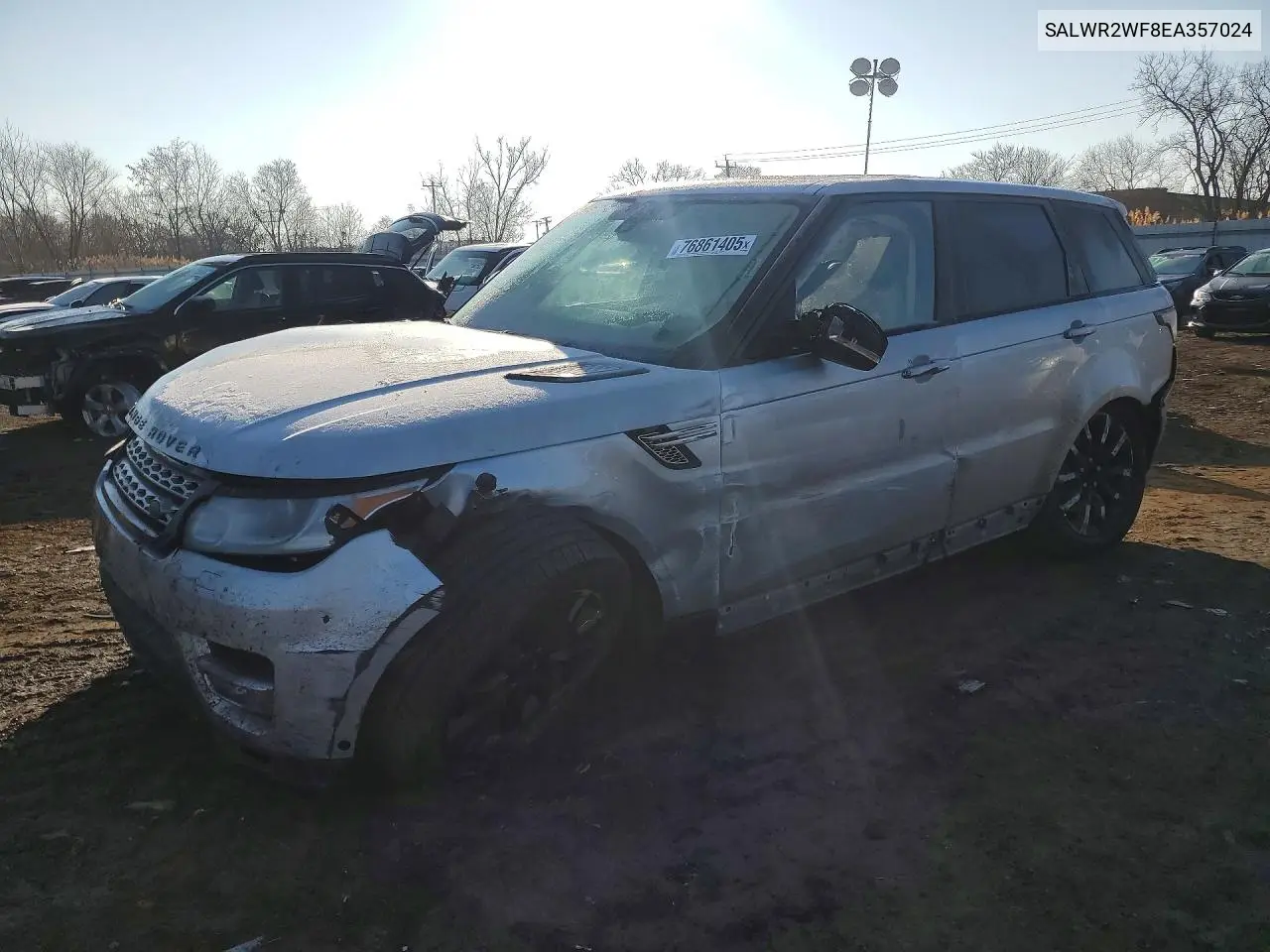 2014 Land Rover Range Rover Sport Hse VIN: SALWR2WF8EA357024 Lot: 76861405