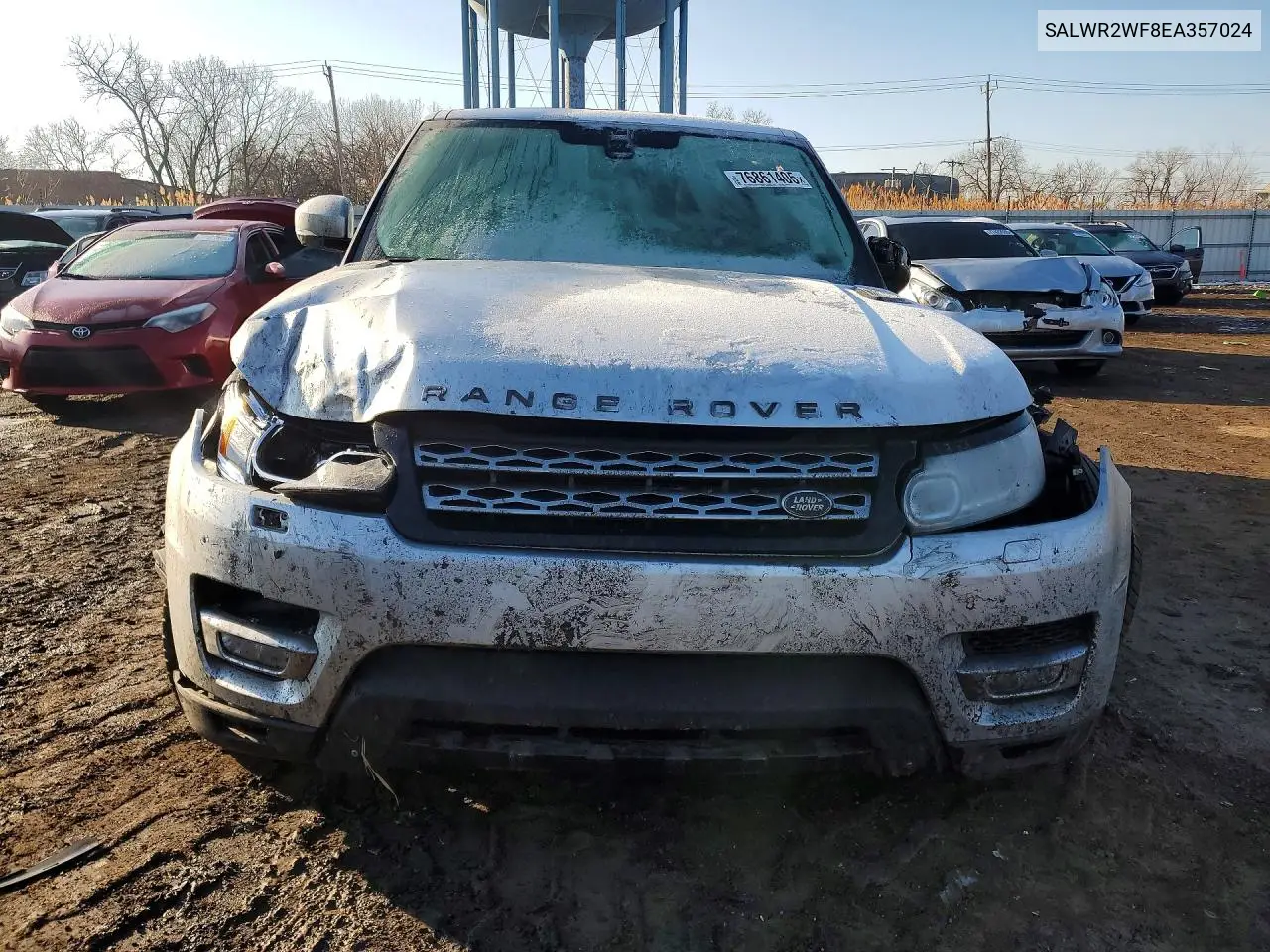 2014 Land Rover Range Rover Sport Hse VIN: SALWR2WF8EA357024 Lot: 76861405