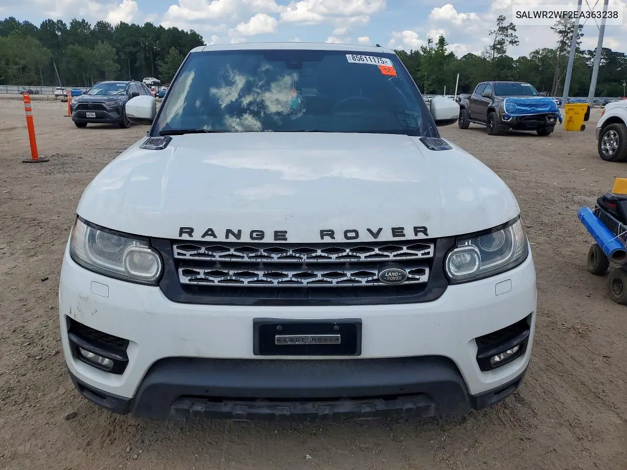 2014 Land Rover Range Rover Sport Hse VIN: SALWR2WF2EA363238 Lot: 85611175