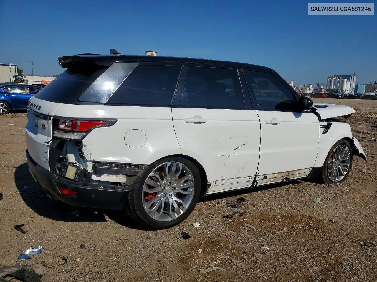 2016 Land Rover Range Rover Sport Sc VIN: SALWR2EF0GA581246 Lot: 60137246