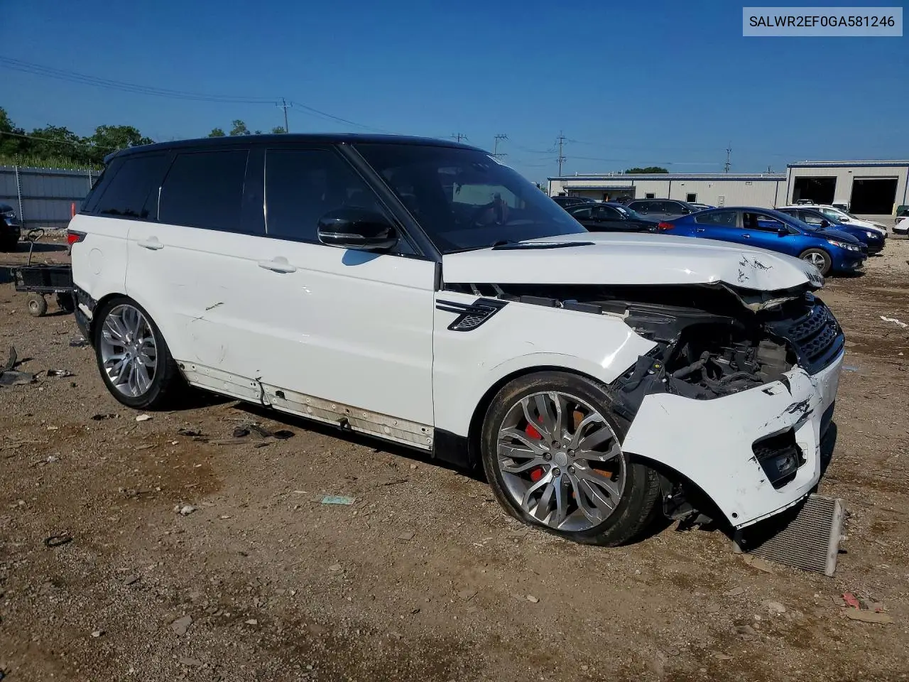 2016 Land Rover Range Rover Sport Sc VIN: SALWR2EF0GA581246 Lot: 60137246