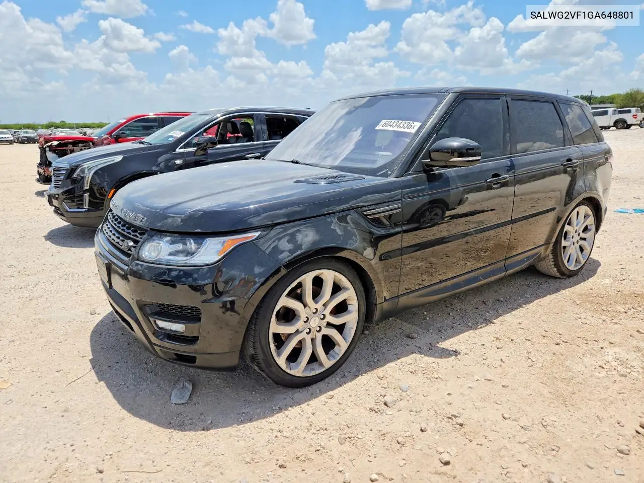 2016 Land Rover Range Rover Sport Se VIN: SALWG2VF1GA648801 Lot: 60434336