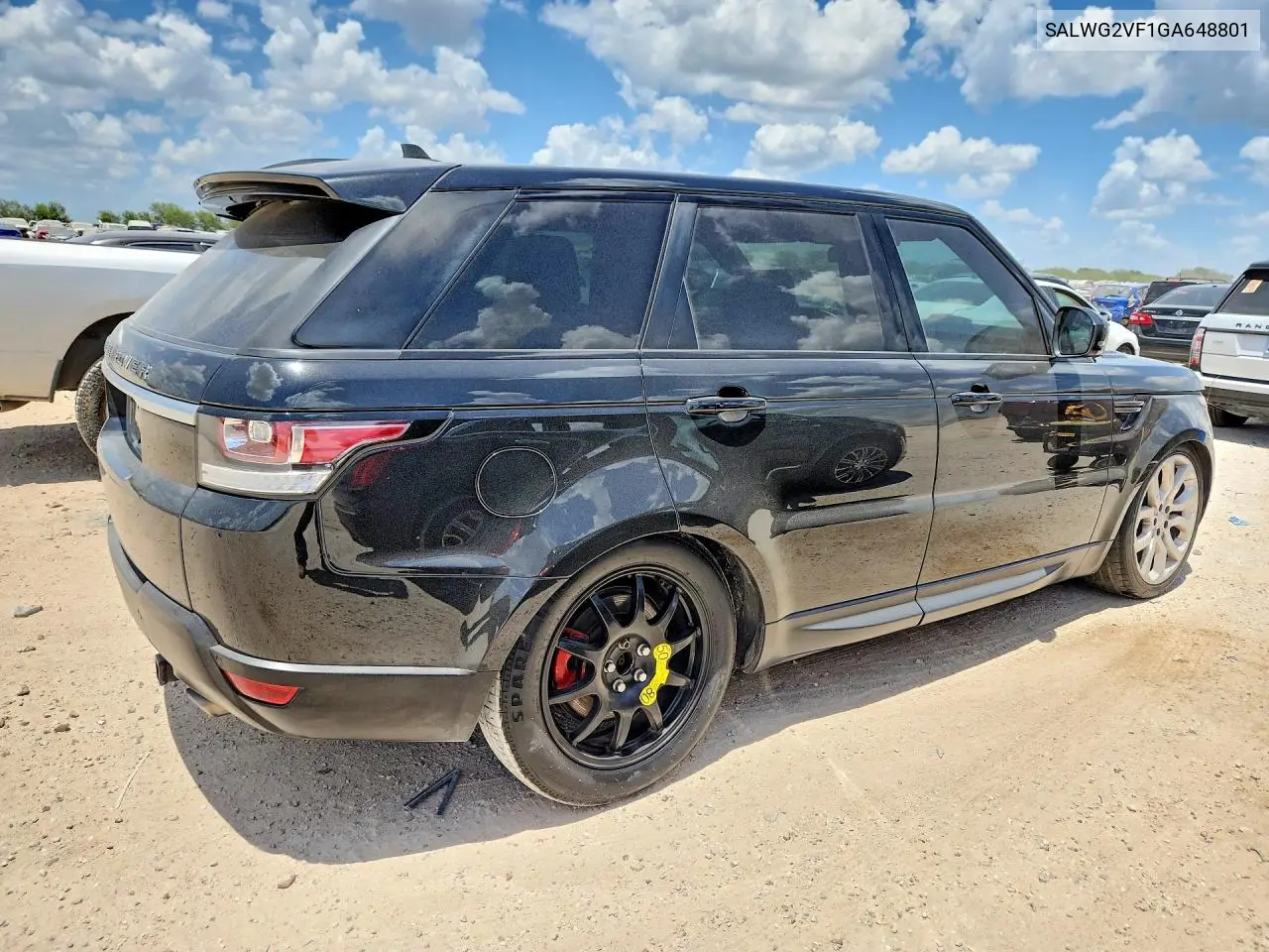 2016 Land Rover Range Rover Sport Se VIN: SALWG2VF1GA648801 Lot: 60434336