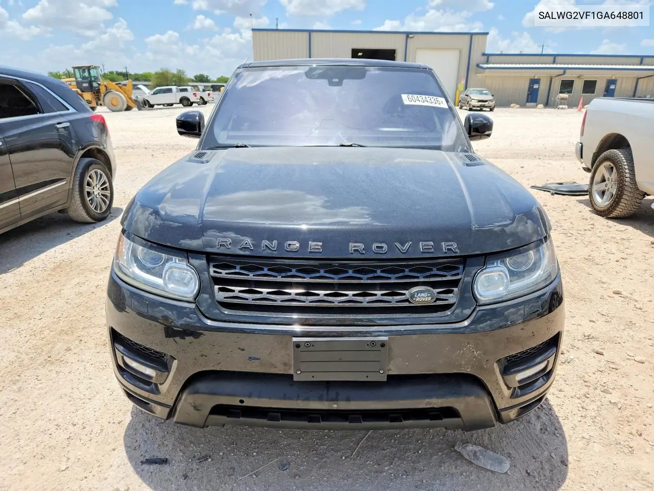 2016 Land Rover Range Rover Sport Se VIN: SALWG2VF1GA648801 Lot: 60434336
