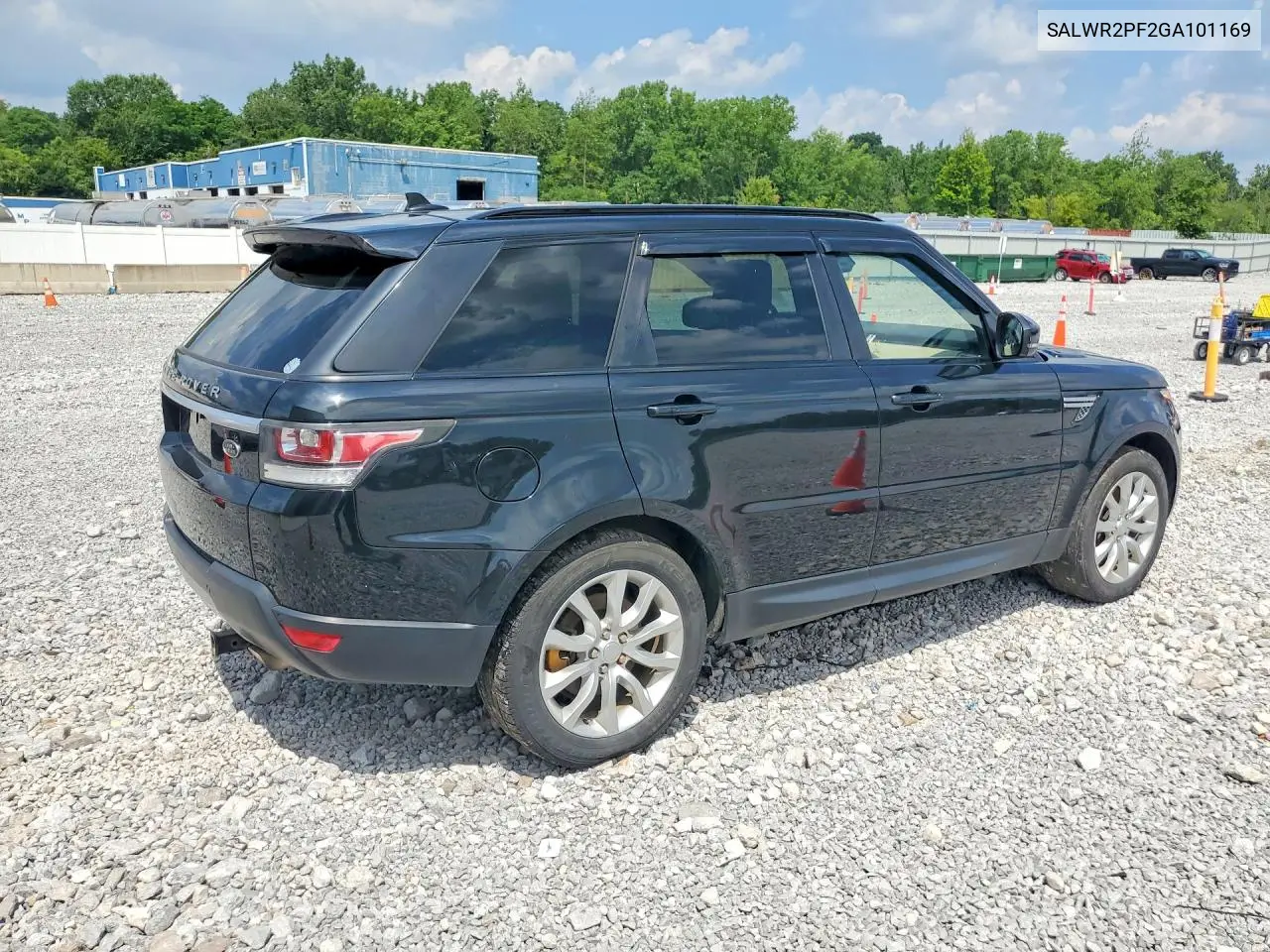 2016 Land Rover Range Rover Sport Hse VIN: SALWR2PF2GA101169 Lot: 60583236