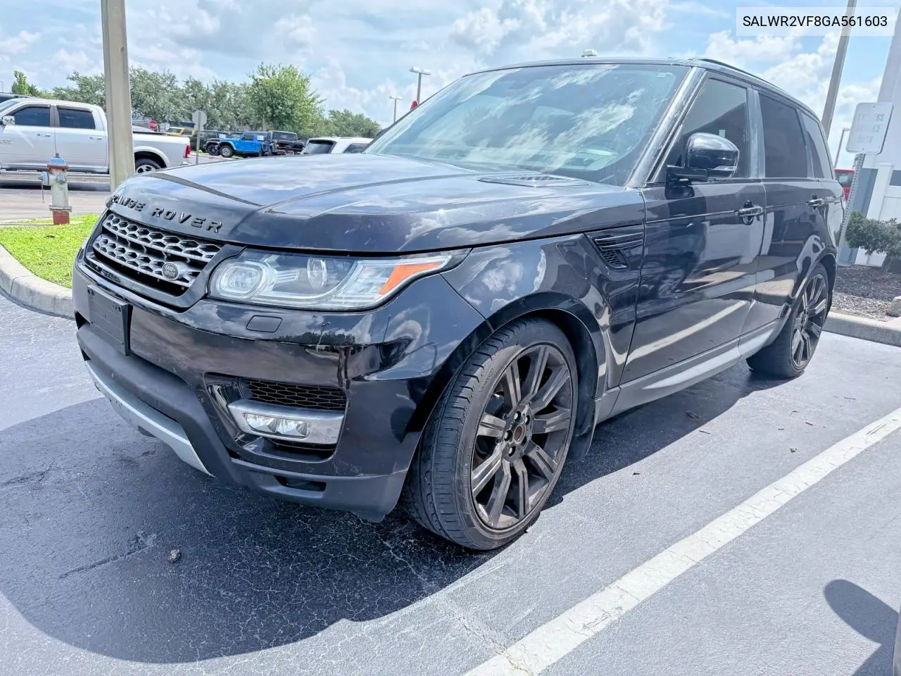 2016 Land Rover Range Rover Sport Hse VIN: SALWR2VF8GA561603 Lot: 60650686