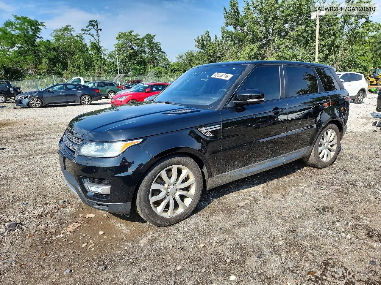2016 Land Rover Range Rover Sport Hse VIN: SALWR2PF7GA120610 Lot: 60650716