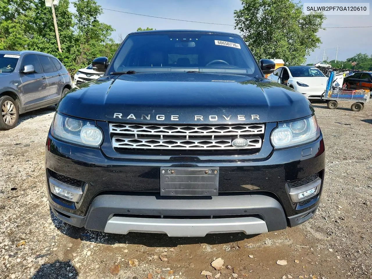 2016 Land Rover Range Rover Sport Hse VIN: SALWR2PF7GA120610 Lot: 60650716