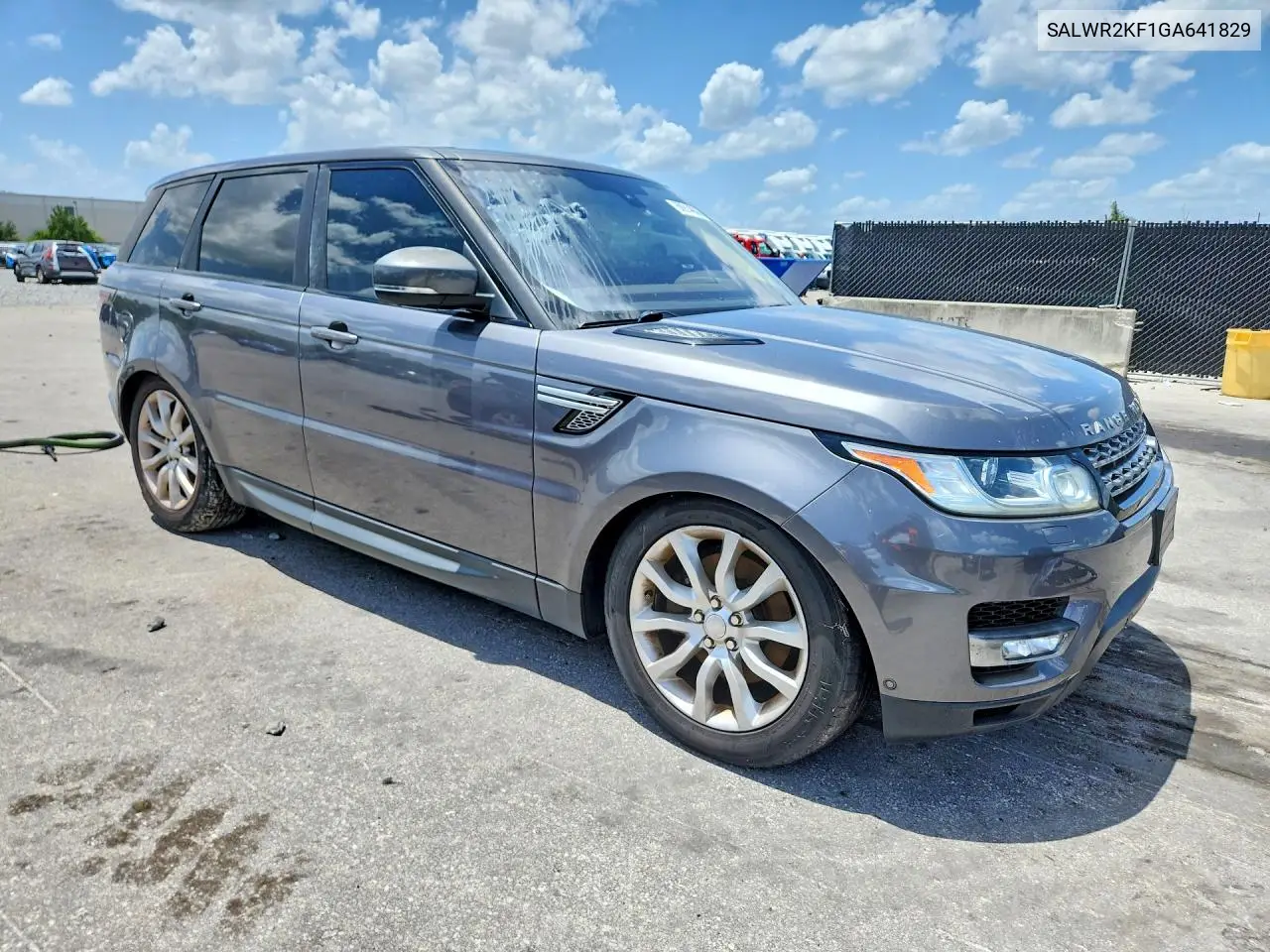 2016 Land Rover Range Rover Sport Hse VIN: SALWR2KF1GA641829 Lot: 60914686